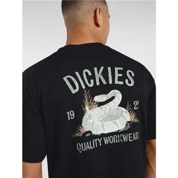 cafe 4 racer - Tričko Dickies Snake čierne - DICKIES Tričká 