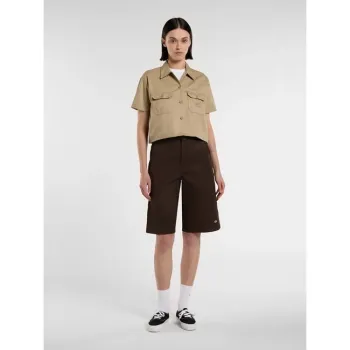 cafe 4 racer - Dickies 13" Multi pocket work shorts rec dark brown - DICKIES Kraťasy 