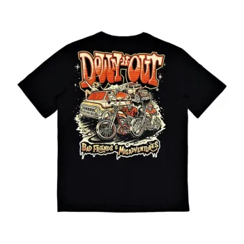 Down-n-Out DNO 4 Life tričko černé