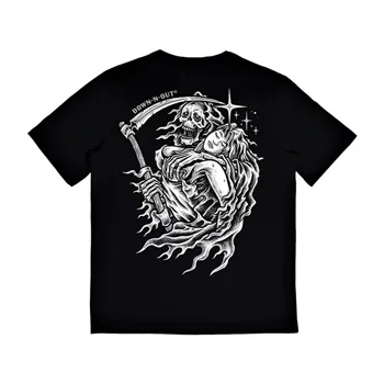 cafe 4 racer - Down-n-Out Lust for Death t-shirt black - Down-n-Out T-Shirts 