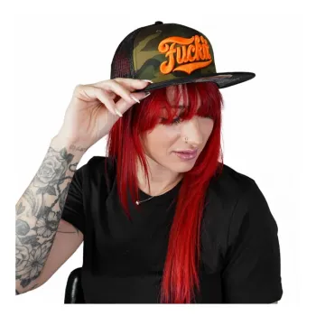 cafe 4 racer - Down-n-Out Fuck it snapback cap camo - Down-n-Out Caps 