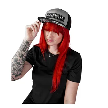 cafe 4 racer - Down-n-Out Bad Example snapback cap grey/black - Down-n-Out Caps 