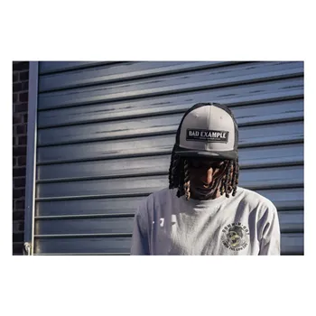 cafe 4 racer - Down-n-Out Bad Example snapback cap grey/black - Down-n-Out Caps 