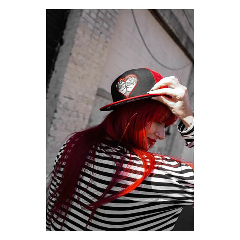 cafe 4 racer - Down-n-Out Grab of Death snapback cap red - Down-n-Out Caps 
