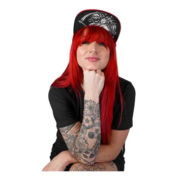 cafe 4 racer - Down-n-Out Grab of Death snapback cap red - Down-n-Out Caps 