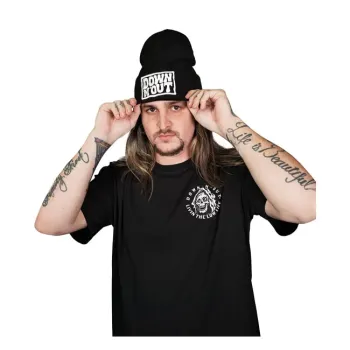 cafe 4 racer - Down-n-Out Psyche Logo beanie black - Down-n-Out Beanies 