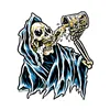 cafe 4 racer - Down-n-Out Beer reaper sticker - Down-n-Out Stickers 