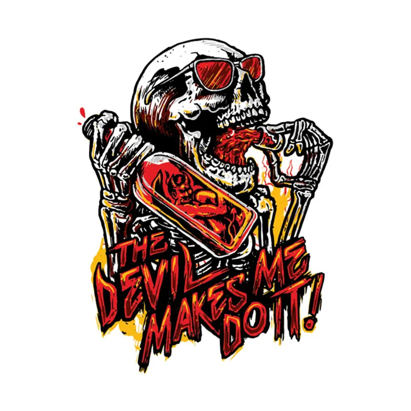 cafe 4 racer - Down-n-Out Devil made me sticker - Down-n-Out Stickers 