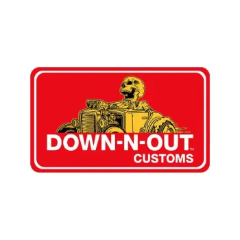 cafe 4 racer - Down-n-Out Devil made me sticker - Down-n-Out Stickers 