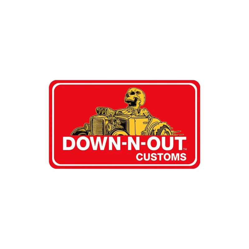 cafe 4 racer - Down-n-Out Rat Rod sticker - Down-n-Out Stickers 