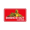 cafe 4 racer - Down-n-Out Rat Rod sticker - Down-n-Out Stickers 