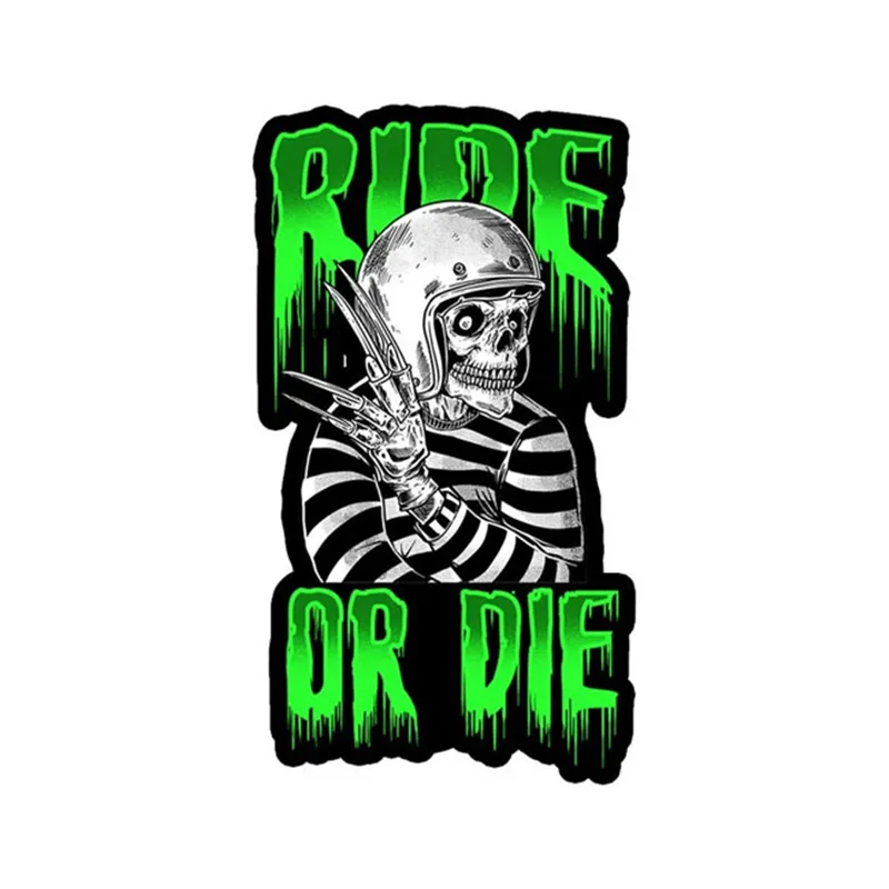 cafe 4 racer - Down-n-Out Ride or Die sticker - Down-n-Out Stickers 