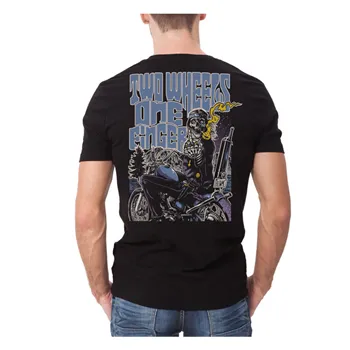 cafe 4 racer - Down-N-Out Two Wheels T-shirt black - Down-n-Out T-Shirts 
