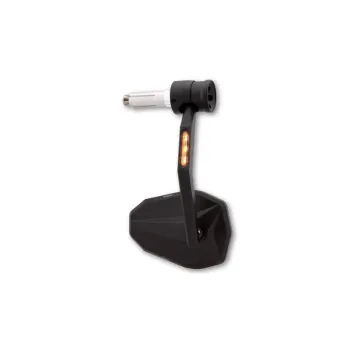 cafe 4 racer - HIGHSIDER MONTANA RIM handlebar end mirror with LED indicator/position light - Highsider Mirros with signal turns or position light 4054783613007