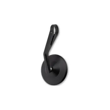 cafe 4 racer - Handlebar End Mirrors "NOVARA" M6-PIA Black Aluminum Pair incl. Handlebar Weights M6 Aprilia / Moto - HS MOTO Germany Bar end mirrors 4251926906501