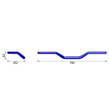 cafe 4 racer - HIGHSIDER pro butted handlebar XB3 28.6/black - Highsider Standard handlebars 4054783728411