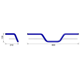 cafe 4 racer - HIGHSIDER pro Tour Bar handlebar L03, chrome - Highsider Standard handlebars 4054783727971