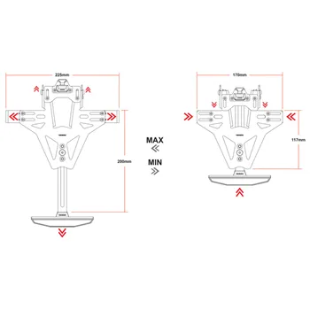 cafe 4 racer - HIGHSIDER AKRON-RS PRO pro Yamaha YZF-R6 17-, včetně osvětlení SPZ - Highsider Držáky SPZ a příslušenství 4054783620715