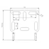 cafe 4 racer - HIGHSIDER universal holder type 2, black - Highsider License plate holders  4054783266050