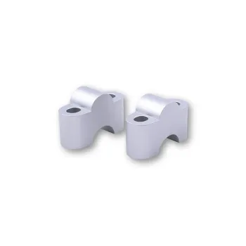 cafe 4 racer - Risers 28.6mm Height 32mm anodized black - Rebelmoto Clamp Kit & Risers 
