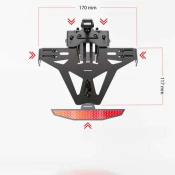 cafe 4 racer - HIGHSIDER AKRON-RS PRO for Suzuki GSX-S 750 17-, incl. license plate light - Highsider License plate holders  4054783614363