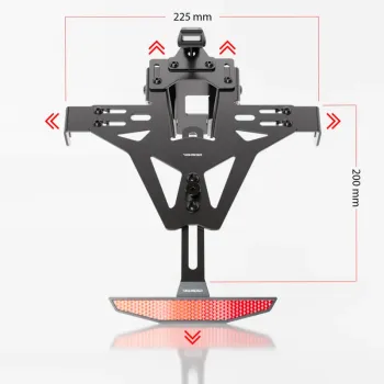 cafe 4 racer - HIGHSIDER AKRON-RS PRO for Suzuki GSX-S 750 17-, incl. license plate light - Highsider License plate holders  4054783614363