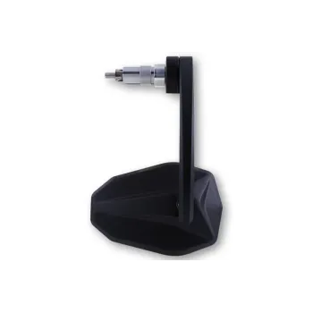 cafe 4 racer - Handlebar End Mirror "TOM 1" M12 Black Aluminum Pair incl. Handlebar Weights M12 BMW Adjustable Arm: - HS MOTO Germany Bar end mirrors 4251926900196