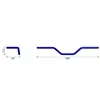 cafe 4 racer - HIGHSIDER pro Flat Track Bar L14, 1 palec, 90 mm, chromovaný - Highsider Standardní řídítka 4054783728473
