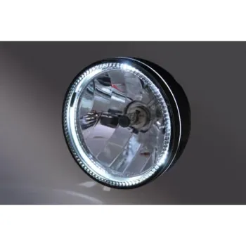 cafe 4 racer - HIGHSIDER 5 3/4 inch main headlight SKYLINE čierne - Highsider Predné svetlá s bočným úchytom 4054783029129