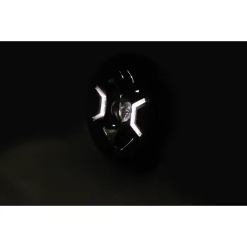 cafe 4 racer - HIGHSIDER 7 inch LED headlamp HD-STYLE TYPE 2 - Highsider LED Headlight & inserts 4054783188024