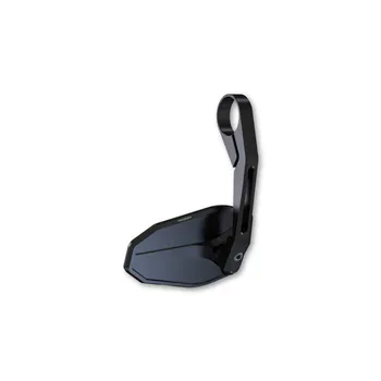 cafe 4 racer - Handlebar End Mirror "CUP" ABS/Aluminum Black Pair Clamp for Handlebar 16-19mm E-approved - HS MOTO Germany Bar end mirrors 4251352657411