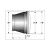cafe 4 racer - HIGHSIDER LED headlight insert JACKSON, 5 3/4 inch - Highsider LED Headlight & inserts 4054783218080