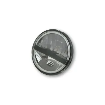 cafe 4 racer - 5-3/4 Harley Headlight 5.75" Led Headlamps insert black - Cafe4Racer LED Headlight & inserts 