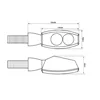 HIGHSIDER SURFACE LED indicators, satin black