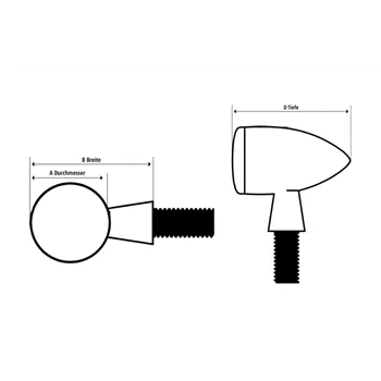 cafe 4 racer - HIGHSIDER LED indicator COLORADO - Highsider Standard indicators 4054783024513