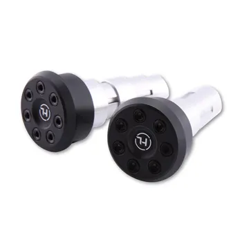 cafe 4 racer - HIGHSIDER handlebar end CONERO TYPE 2, black - Highsider Bar Ends 4054783225163