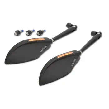 cafe 4 racer - HIGHSIDER TOREZZO mirror with LED indicators - Highsider Mirros with signal turns or position light 4054783041183