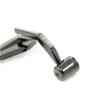 cafe 4 racer - HIGHSIDER Handlebar end mirror VICTORY EVO with LED indicator - Highsider Mirros with signal turns or position light 4054783197804