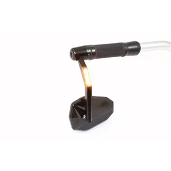 cafe 4 racer - HIGHSIDER Handlebar end mirror VICTORY EVO with LED indicator - Highsider Mirros with signal turns or position light 4054783197804