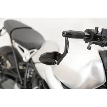 cafe 4 racer - HIGHSIDER Handlebar end mirror VICTORY EVO with LED indicator - Highsider Mirros with signal turns or position light 4054783197804