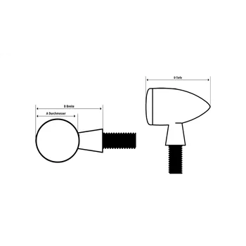 cafe 4 racer - HIGHSIDER ROCKET MODULE LED rear light, brake light, indicator - Highsider Built-in indicators &  position light 4054783225750