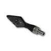 cafe 4 racer - HIGHSIDER LED indicator/position light PEN HEAD DOUBLE, black, tinted - Highsider 2in1 and 3in1 4054783024728