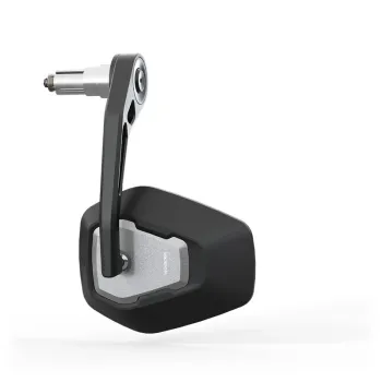 cafe 4 racer - Handlebar End Mirror "BOB 1" M8 Black Aluminum Pair incl. Handlebar Weights M8 Kawasaki Arm: 128mm - HS MOTO Germany Bar end mirrors 4251352638571