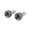 cafe 4 racer - HIGHSIDER Handlebar weights AKRON-XS titan - Highsider Bar Ends 4054783543335