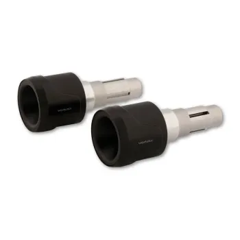 cafe 4 racer - LSL Sport-Match handlebar clamps silver - ABM Bar Ends 