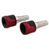 cafe 4 racer - HIGHSIDER Handlebar weights AKRON-XL red - Highsider Bar Ends 4054783543366