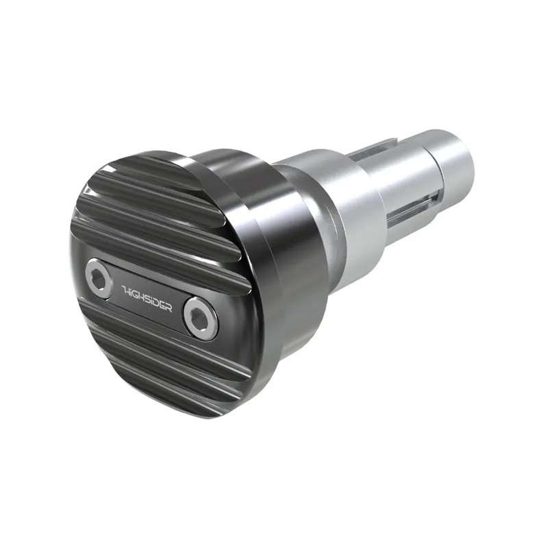 cafe 4 racer - HIGHSIDER WAVE handlebar weights black - Highsider Bar Ends 4054783316892