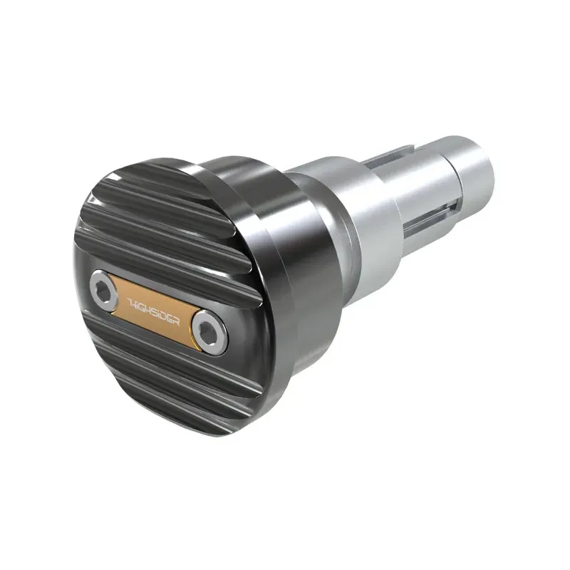 cafe 4 racer - HIGHSIDER WAVE handlebar weights orange  - Highsider Bar Ends 4054783316892