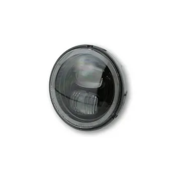 cafe 4 racer - 5-3/4 Harley Headlight 5.75" Led Headlamps insert chrome - Cafe4Racer LED Headlight & inserts 