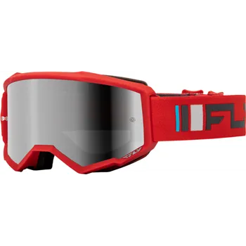 cafe 4 racer - FLY GOGGLE ZÓNA 24, ČERVENÁ/STRIEBORNÁ - FLY RACING Okuliare 191361408267
